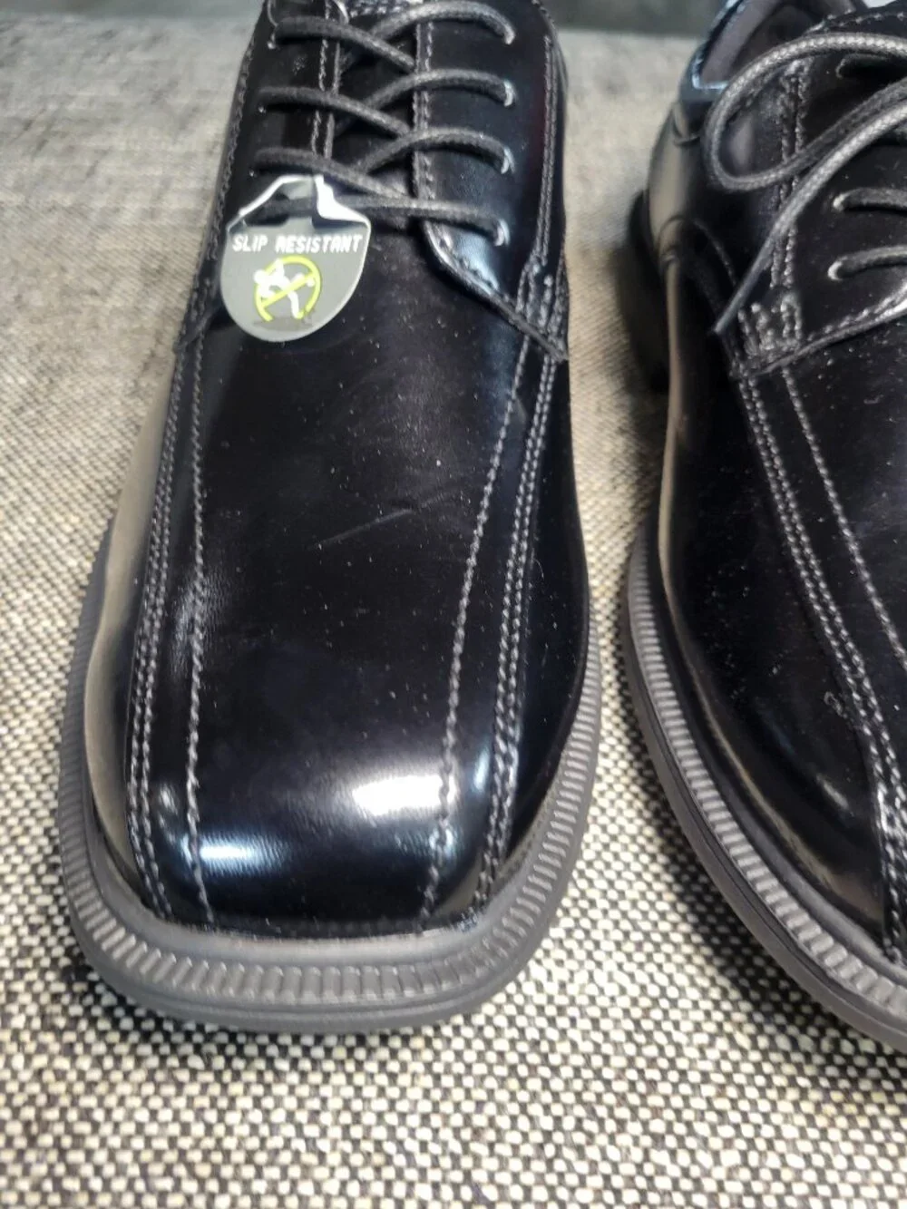 NWT Nunn Bush 84356 Slip Resistant Leather Oxford Dress Shoes Black Men's 11